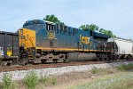 Another shot of CSX 3343 serving as the mid-train DPU on M452 (Miami to Waycross)